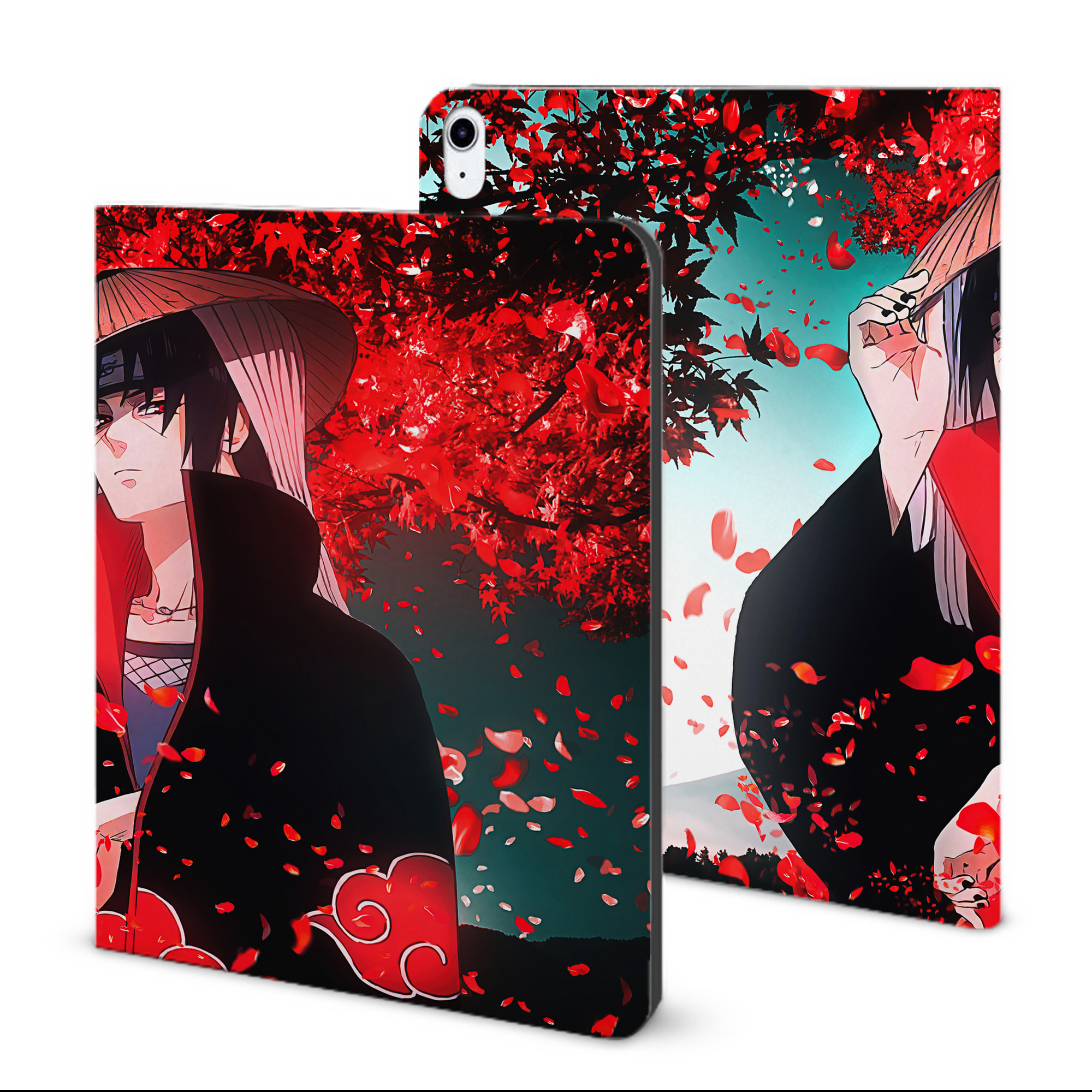 （画像用） NARUTO -ナルト- NARUTO -ナルト- 疾風伝 IPad ケース ブック型 PUレザー TPU 耐衝撃 軽量 薄型 ペン収納なし 全面保護 IPad 各モデル対応